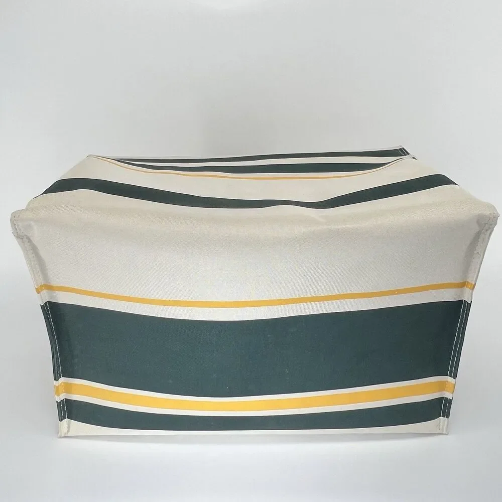 Vintage Polo Ralph Lauren Insulated Cooler Tote Bag Green Yellow Stripe